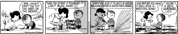 Peanuts - Wednesday April 4, 1956 Comic Strip