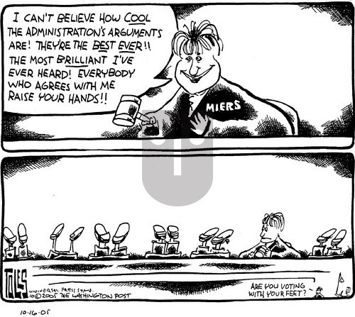 Tom Toles on Sunday October 16, 2005 Comic Strip