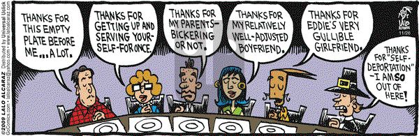 La Cucaracha on Thursday November 26, 2009 Comic Strip