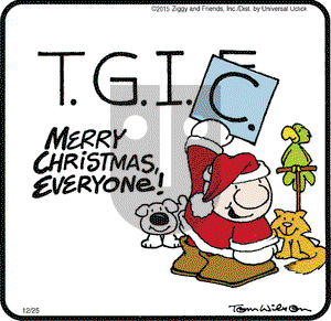 Ziggy on Friday December 25, 2015 Comic Strip