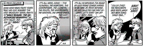 Doonesbury on Monday April 8, 1991 Comic Strip