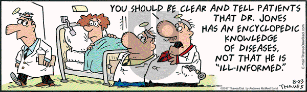 Frank and Ernest on Wednesday August 23, 2017 Comic Strip