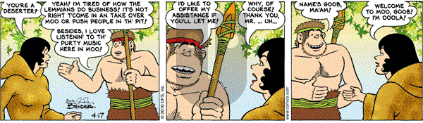 Alley Oop on Saturday April 17, 2010 Comic Strip