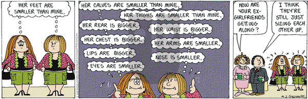 Cathy Classics on Friday April 2, 1999 Comic Strip