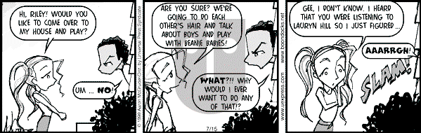 The Boondocks - Thursday July 15, 1999 Comic Strip