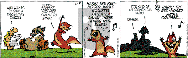 Over the Hedge on Saturday December 5, 2009 Comic Strip
