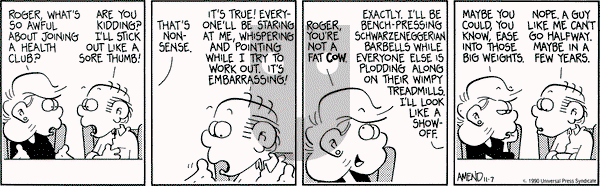 FoxTrot on Wednesday November 7, 1990 Comic Strip