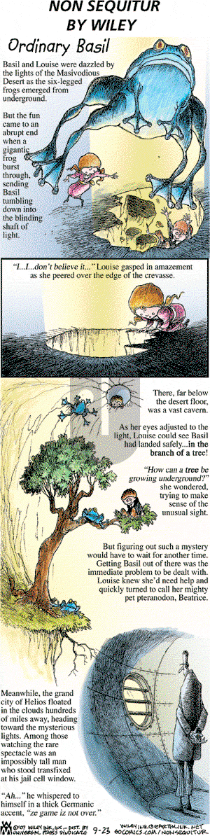 Non Sequitur on Sunday September 23, 2007 Comic Strip