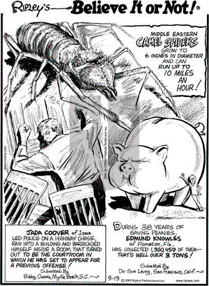 Ripley's Believe It or Not on Sunday February 12, 2006 Comic Strip
