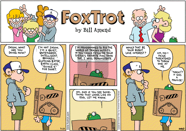 FoxTrot on Sunday July 27, 2008 Comic Strip