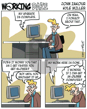 Working Daze on Saturday April 16, 2005 Comic Strip