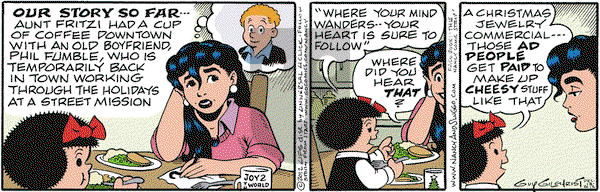 Nancy on Thursday December 13, 2012 Comic Strip