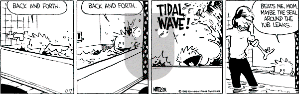 Calvin and Hobbes - Tuesday October 7, 1986 Comic Strip