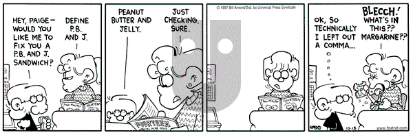 FoxTrot on Saturday October 18, 1997 Comic Strip