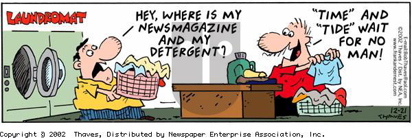 Frank and Ernest on Saturday December 21, 2002 Comic Strip