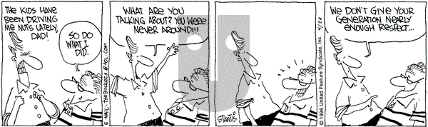 The Buckets on Monday April 29, 1996 Comic Strip