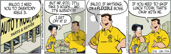 Baldo on Saturday February 16, 2013 Comic Strip
