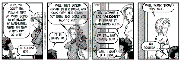 The Boondocks on Thursday December 30, 1999 Comic Strip