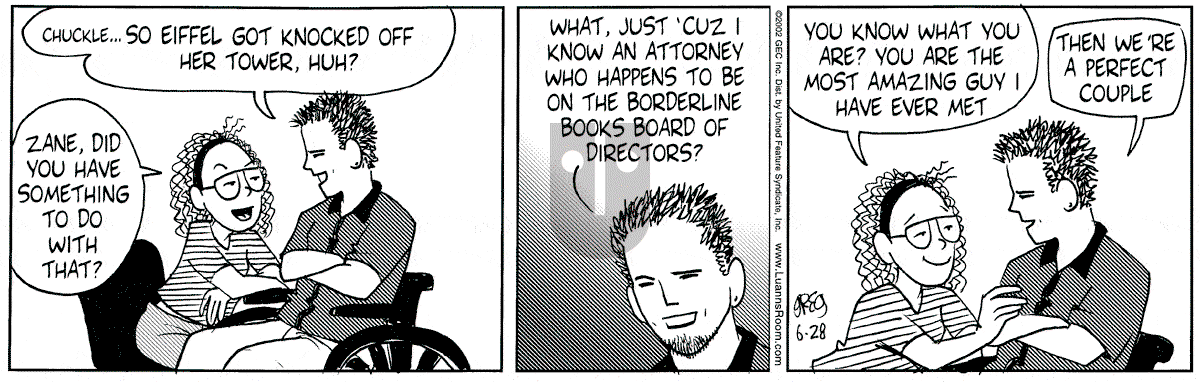 Luann - Friday June 28, 2002 Comic Strip