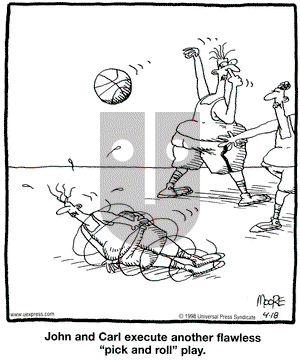 In the Bleachers on Saturday April 18, 1998 Comic Strip
