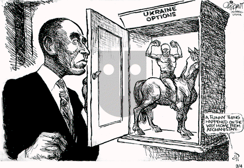 Pat Oliphant on Tuesday March 4, 2014 Comic Strip