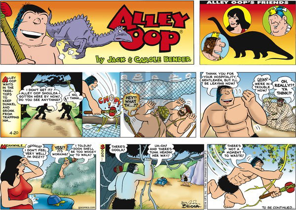 Alley Oop on Sunday April 20, 2014 Comic Strip