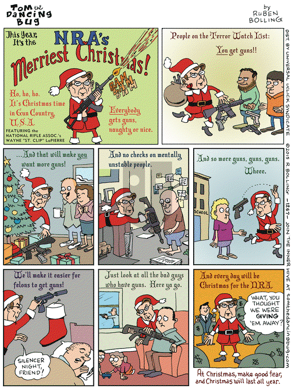 Tom the Dancing Bug on Friday December 11, 2015 Comic Strip