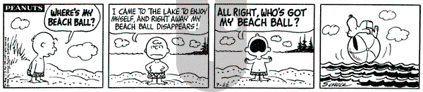 Peanuts on Friday July 22, 1966 Comic Strip