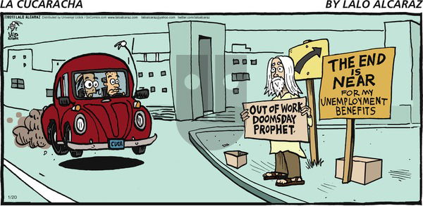 La Cucaracha on Sunday January 20, 2013 Comic Strip