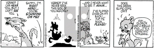 Over the Hedge on Wednesday August 4, 2004 Comic Strip