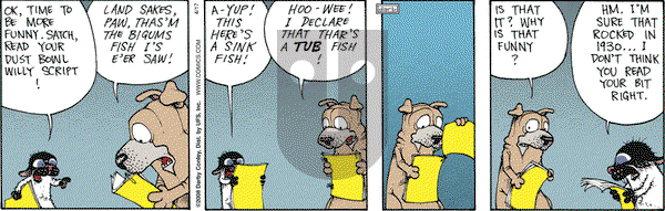 Get Fuzzy on Thursday April 17, 2008 Comic Strip