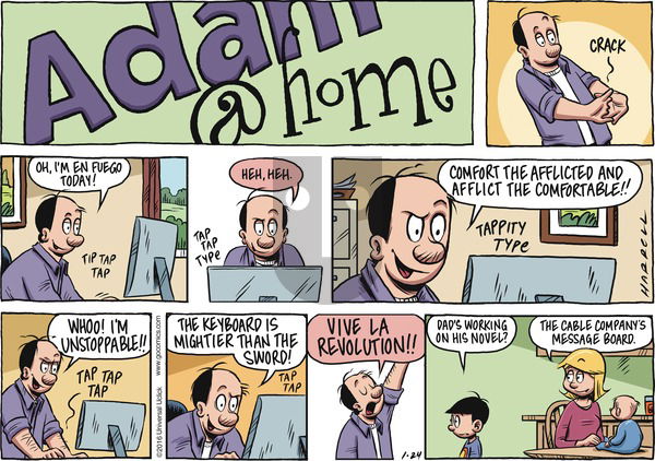 Adam@Home on Sunday January 24, 2016 Comic Strip