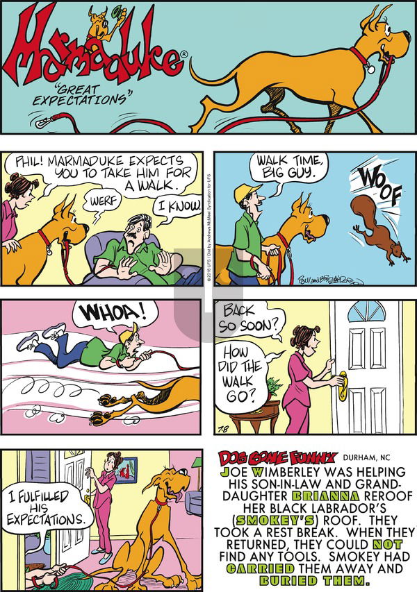Marmaduke on Sunday July 8, 2018 Comic Strip