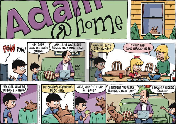 Adam@Home on Sunday April 26, 2015 Comic Strip
