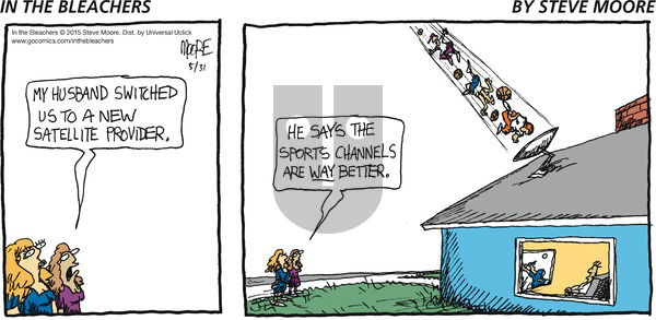 In the Bleachers on Sunday May 31, 2015 Comic Strip