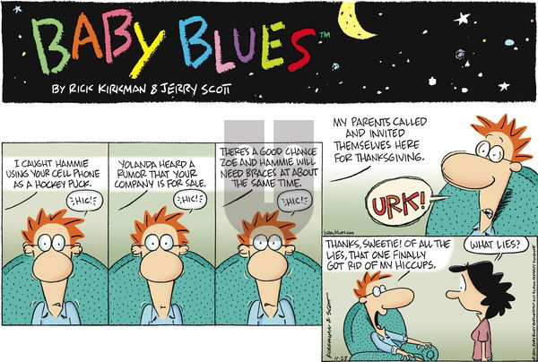 Baby Blues on Sunday November 23, 2014 Comic Strip