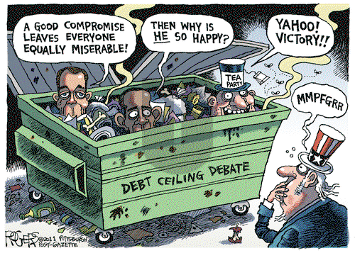 Rob Rogers on Tuesday August 2, 2011 Comic Strip