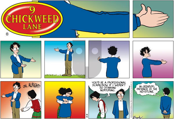 9 Chickweed Lane on Sunday August 18, 2002 Comic Strip