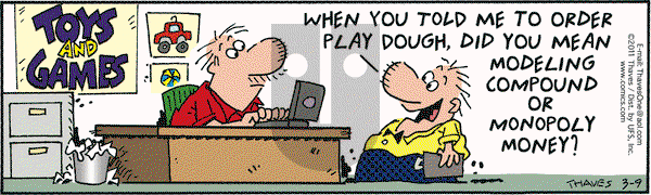 Frank and Ernest on Wednesday March 9, 2011 Comic Strip