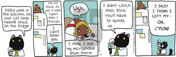 Breaking Cat News on Friday July 14, 2017 Comic Strip