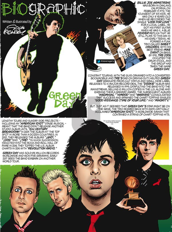 Biographic on Sunday January 22, 2017 Comic Strip
