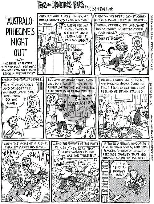 Tom the Dancing Bug on Tuesday July 1, 2003 Comic Strip