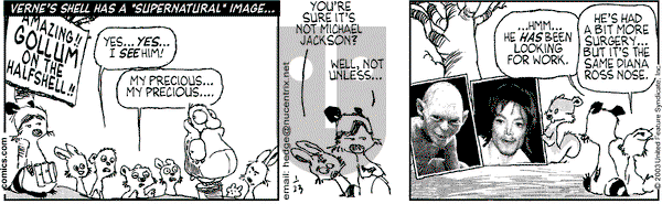 Over the Hedge on Thursday January 23, 2003 Comic Strip