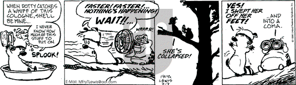 Over the Hedge on Wednesday February 7, 1996 Comic Strip
