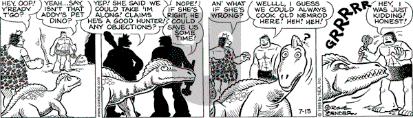 Alley Oop on Monday July 13, 1998 Comic Strip