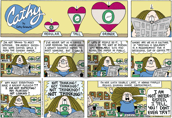 Cathy Classics - Sunday January 9, 2011 Comic Strip