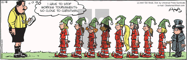 Cleats - Tuesday December 18, 2007 Comic Strip