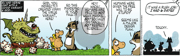 Over the Hedge on Thursday March 18, 2021 Comic Strip