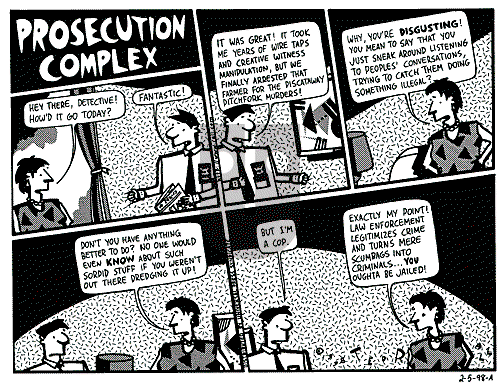 Ted Rall on Thursday February 5, 1998 Comic Strip