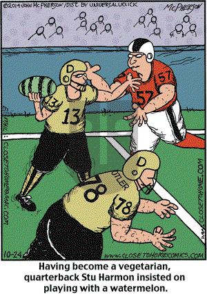 Close to Home on Friday October 24, 2014 Comic Strip